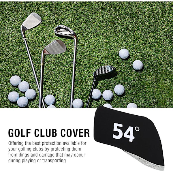 [optimerad] Set med 6 golfklubbsöverdrag, neoprenputteröverdrag