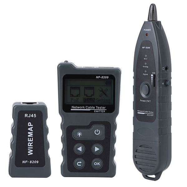 Netværkskabeltester Wire Tracker LAN Netværkskabelfinder Industriel Sensor NF‑8209