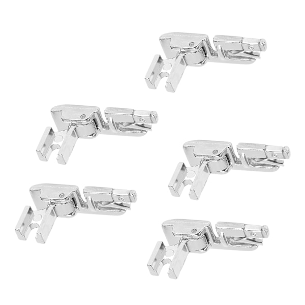 5 stk. syfod med lavt håndtag i rustfrit stål, 3 mm, multifunktionel, universel trykfod til husholdningssymaskiner