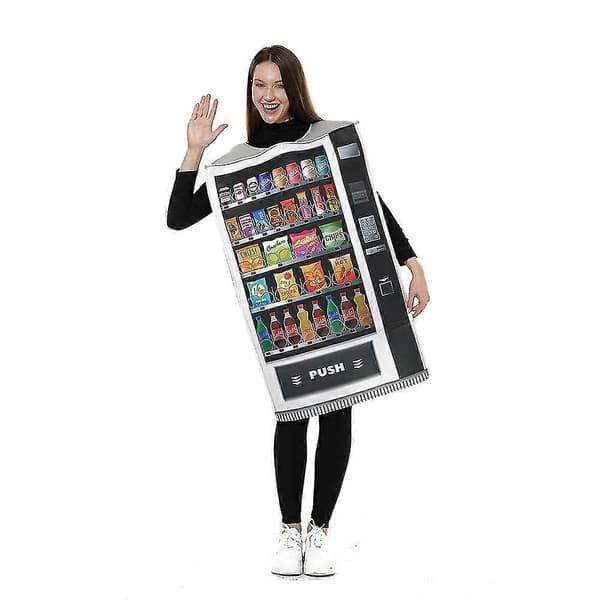 Sjov Vending Machine Kostume Til Voksne Halloween Cosplay Karneval Performance Kostumer One Size