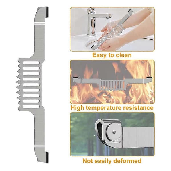 Grease Gate Spatelholder med Magneter Forhindrer Matfall Spatelstativ for Grillskrapere Md3875