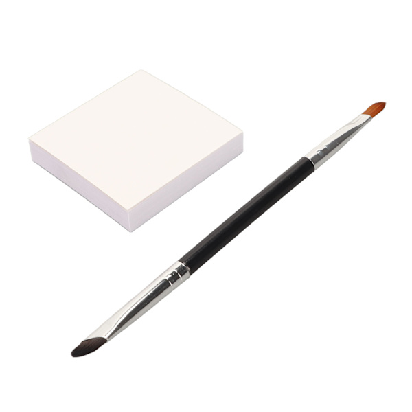 Sminkpalett Papper Sickle Eyeliner Pensel Double Ended Eyeliner Detalj Pensel Nagelfärgningspapper S