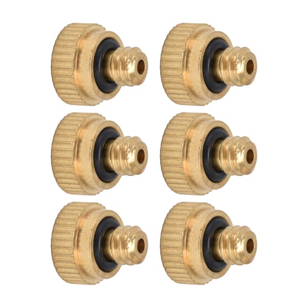20 st Mässing Atomiseringsmunstycke Trädgårdsdimningssprayset 0,3 mm Hål UNC10‑24 Gänga
