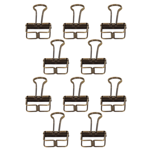 80 stk. Binder Clips 19mm Kraftig Klemkraft Holdbar Metal Multifarvet Papir Binder Clips til Hjemmet Kontor Skole Bronze