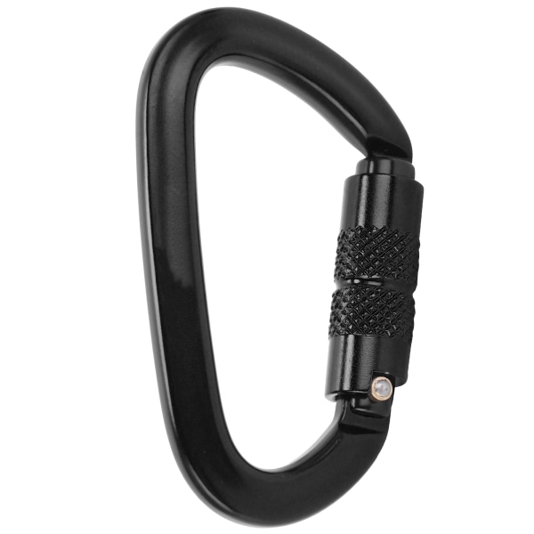 Aluminium Auto Locking Klättring Karabiner Klipp Twist Lock DRing Klippkrok för Vandring (Svart Nr 9 Auto Locking Karabiner)