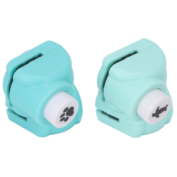 2 st Punch Craft Set Mini Paper Hole Punch Penguin Bears Tassformer Punchers för Paper Crafts DIY Scrapbooking Supplies