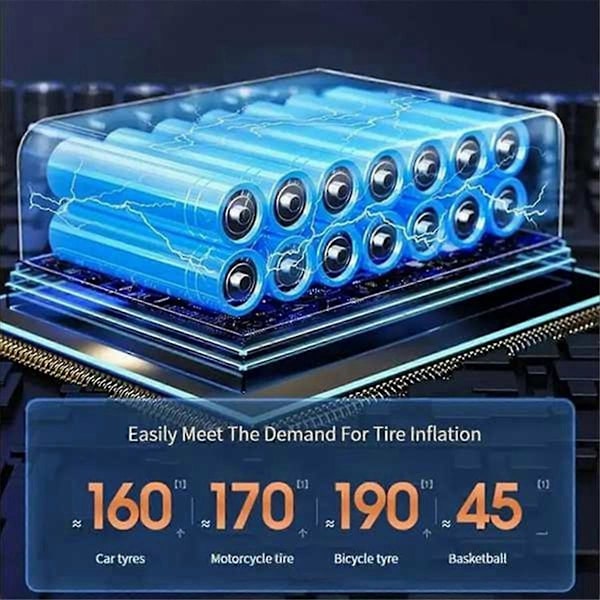Autoon Asennettava Langaton Digitaalinen Näyttö Ilmapumppu Renkaan Täyttölaite