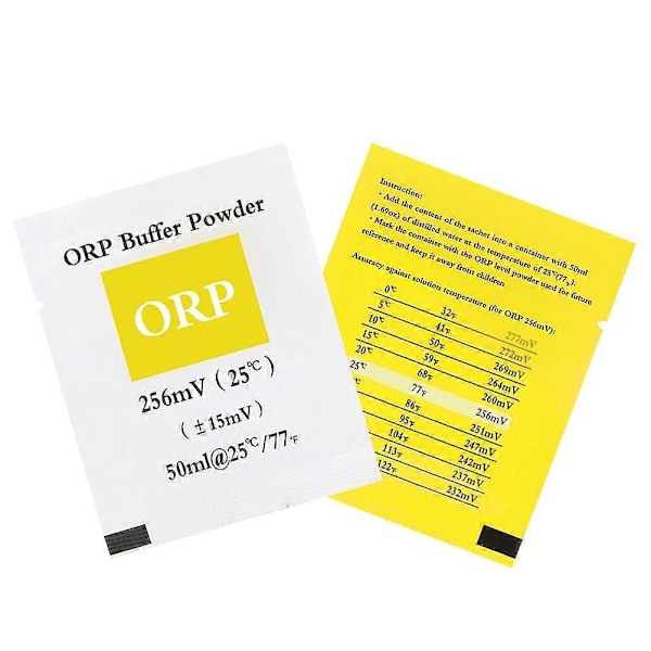 ORP Kalibreringspulver Buffertpulver ORP-testare Mätning Kalibreringslösning 256MV