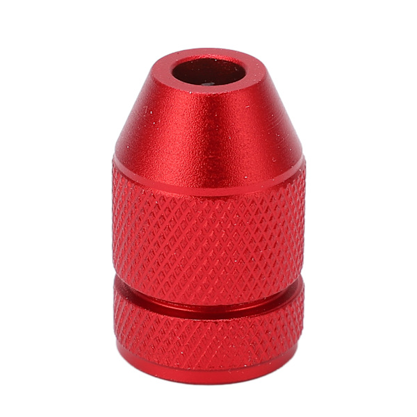 Justerbar borrstoppkrage i aluminiumlegering, röd halkfri nylon inner ring borrstoppkrage för träbearbetning för 0,04 till 0,2 tum borr
