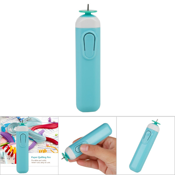 DIY sähköinen paperinpoistotyökalu askarteluun ja origamille Blue