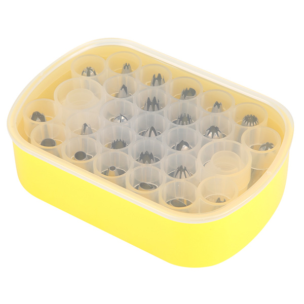 27 kpl / set kotikeittiön ruostumattomasta teräksestä valmistettu kakkuleivonnainen koristelu suutinsarja Cupcake koristelu set