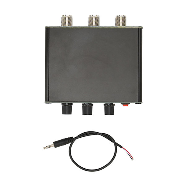 QRM Eliminator Box 3P X Fase 1,8-30 MHz HF Bånd PTT Kontrol Aluminiumlegering Justerbar Signal Canceller med Drejeknap