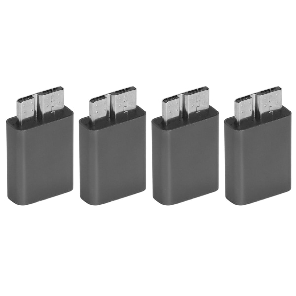 4PCS Typ C hona till MicroB hane-adapter 5 Gbps 5V/3A 15W USB C till Micro B-adapter för hårddiskkabel stöder laddning