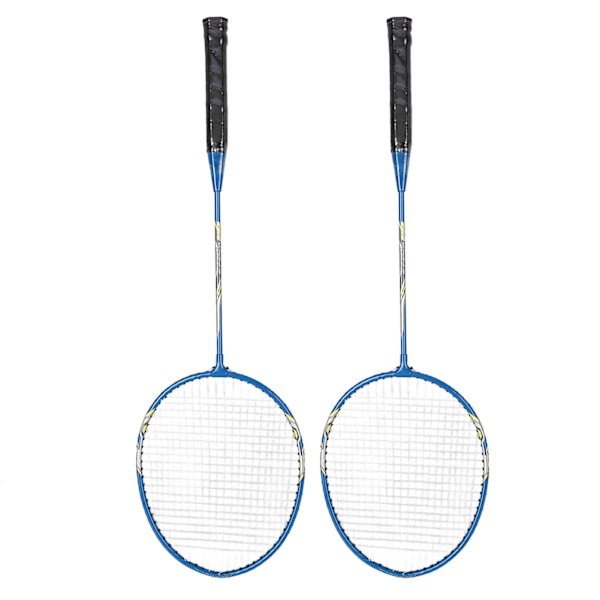 LEIJIAER Badminton Ketsjer Sæt af 2 Spiller Jernlegering Professionel Træning Udskiftningsudstyr Blå