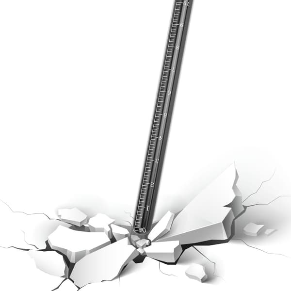 Dykning Tickle Pointer Stick af aluminiumslegering med måling og lanyard (sort)