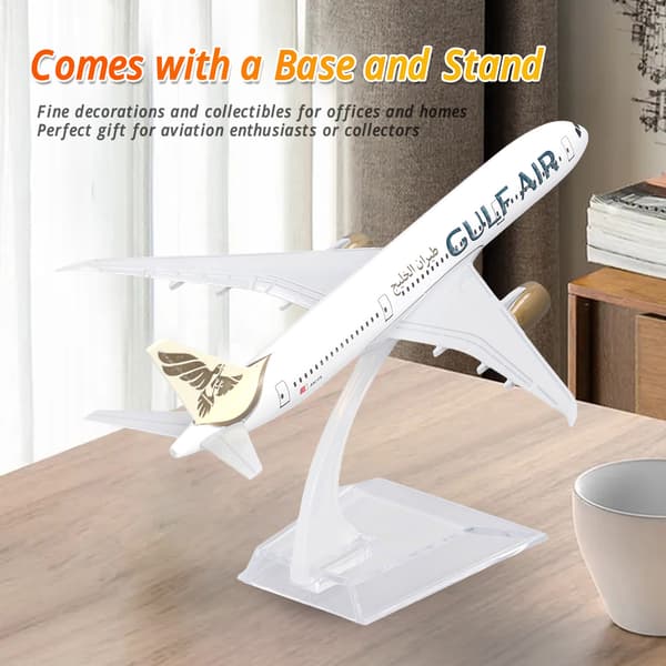 Boeing 787 Metall Flygplansmodell - Exakt Skala, Stabil Bas, Heminredning