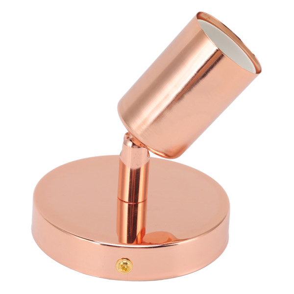E27 E26 Væglampe Base 180 Grader Op og Ned Justerbar Jern Dekoration Pære Fatning til Soveværelse Stue Rose Gold