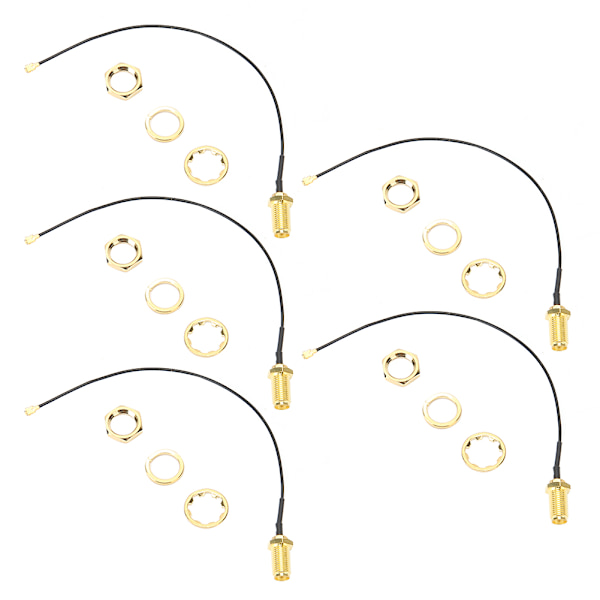 SMA till uFL/u.FL/IPEX/IPEX RF Honadapter Anslutningskabel Mässing Walkie-Talkie Antenn20cm