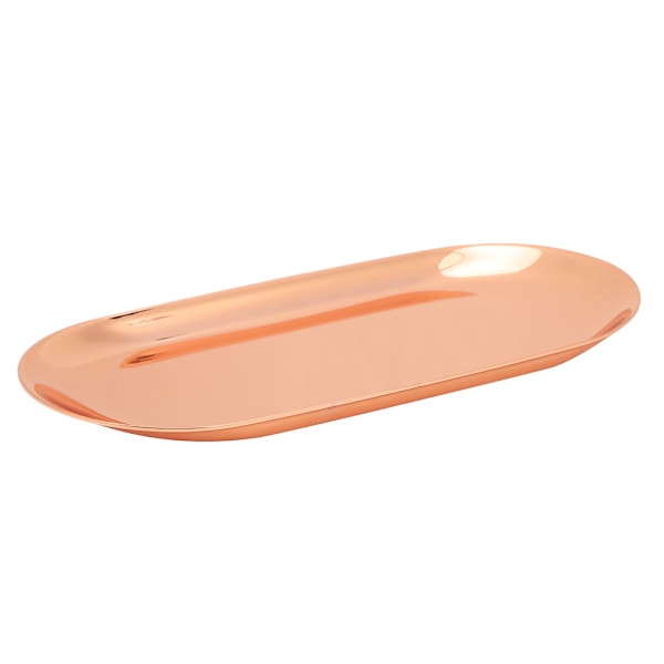 Stor oppbevaringsbrett 430 rustfritt stål aromaterapi stearinlys verktøy brett arrangør Rose Gold