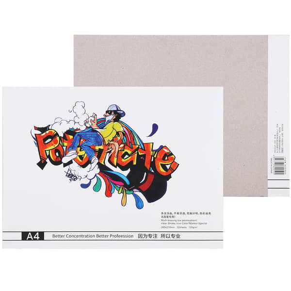 2 st Marker Pad Specialbok A4 Plastbunden Handmålat Papper Målarverktyg