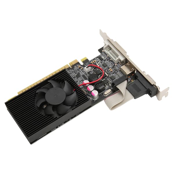 Diskret Grafikkort 64bit 1GB PCI Express 2.0 X 16 DVI VGA HD Multimedia Interface Output Hurtig Køling til Desktop