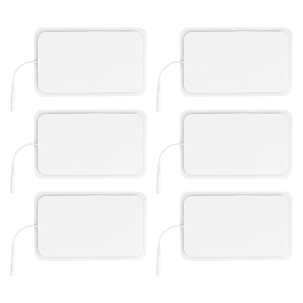 6 stk. Gjenbrukbare Tens Pads Ikke-irriterende Erstatningselektrodepatcher for Elektroterapi