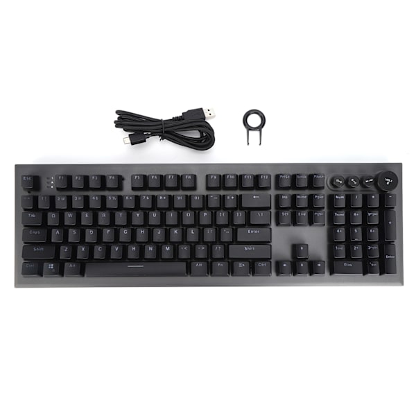 MAGICREFINER Mekanisk tangentbord NKey Rollover Ingen fördröjning 104 tangenter RGB Gaming tangentbord för dator