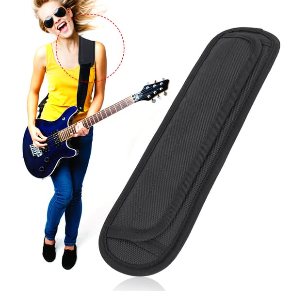 Axelremsskydd för gitarr, andningsbart pärlbomull, halkfritt tillbehör för musikinstrument