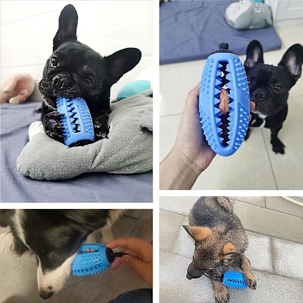 Tyggelegetøj til hunde - Interaktivt og pædagogisk gummilegetøj til mellemstore hvalpe, fremmer intelligens og mental stimulering