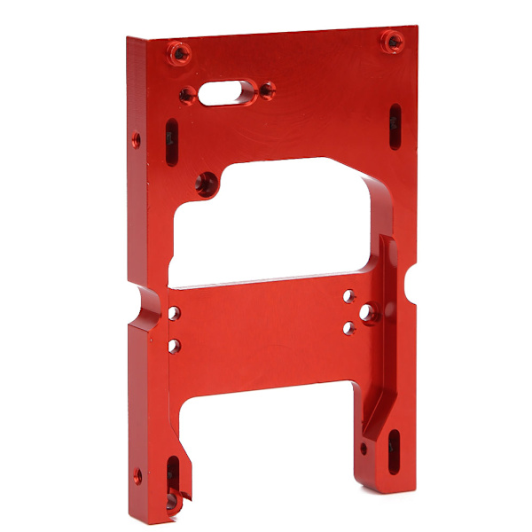 Til WPL-system 1:16 RC-bil Metalstyring Motor Servo Fastgørelsesbase Monteringsbeslag Rød
