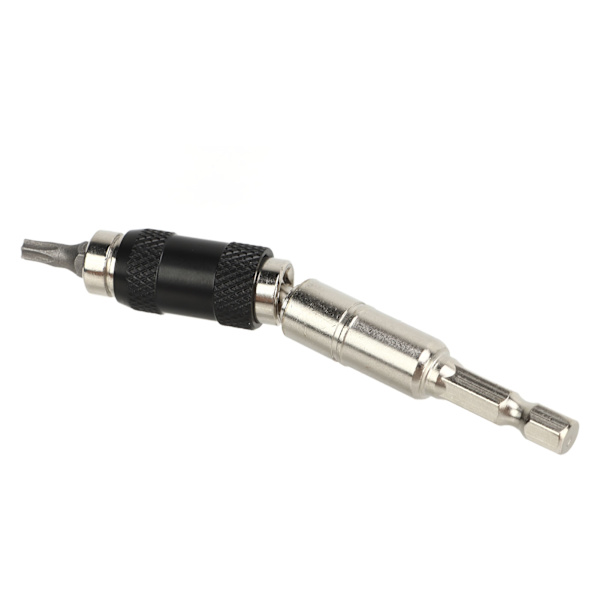 Minihylsynyckel Multi Angle 10 i 1 6,35 mm Snabbkopplingsskruvmejselset med 10 borrbitar för handreparation DIY-verktyg Silver Svart