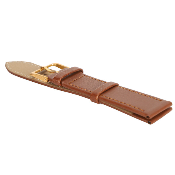 Unisex Universal Pin Spänne Watch Band PU Läder Ersättning watch Tillbehör Brun20mm / 0,79in