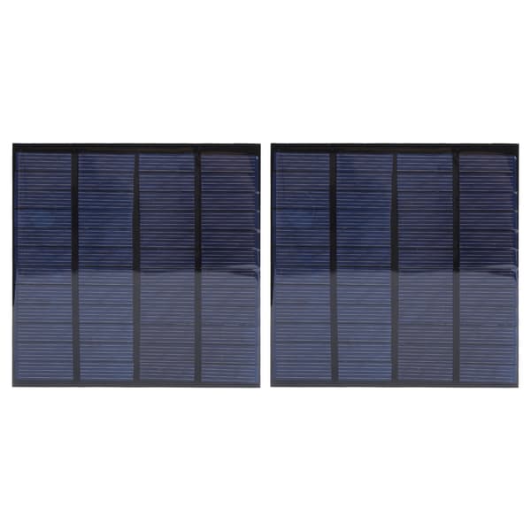 2 st Mini Solbatterimodul med 1 meter kabel Handdriven försörjning DC 12V 150mA