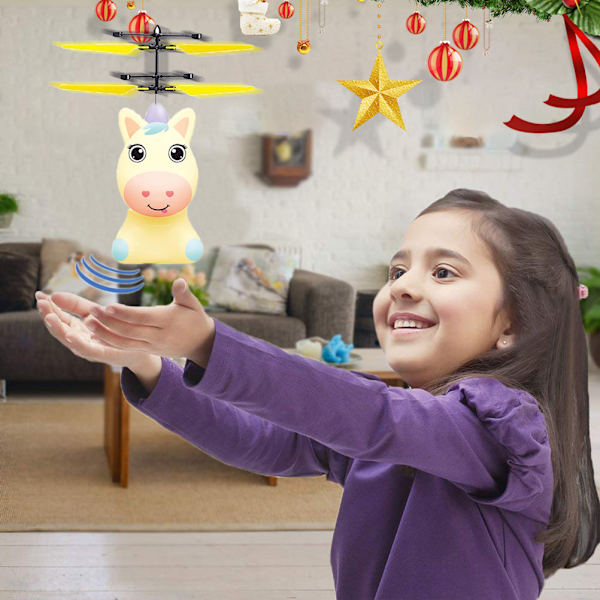 Cartoon Flygande Häst RC Leksaker USB Laddningsbar Drone Helikopter Handkontrollerad Induktiv Flygande Leksak