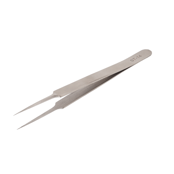 Pincett i rostfritt stål Professionell förhindrar magnetisk härdad hög elasticitet Noggrann pincett ST14