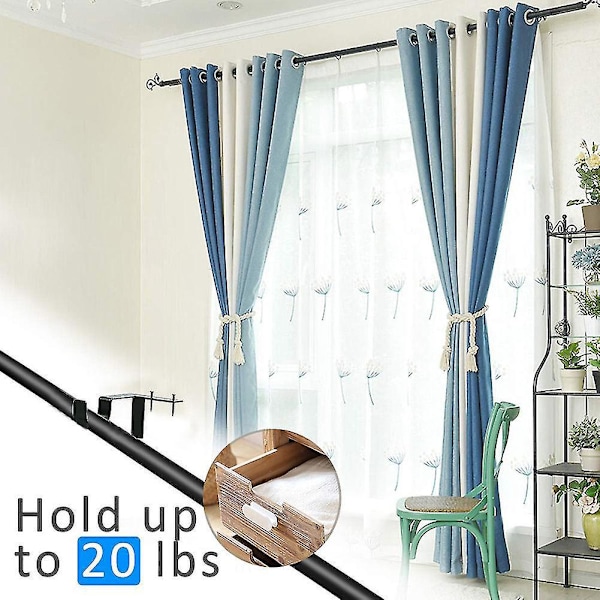 Silver Roman Pole Bracket Set - 4 delar