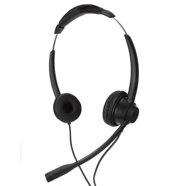 2,5 mm Business Headset Binaural Corded Headset med HD-mikrofon för hemmakontor Call Center Telemarketing