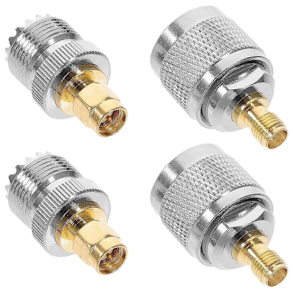 1 Sæt SMA Adapter SMA Til UHF Jack Elektronik RF Koaksial Adapter Test Konverter