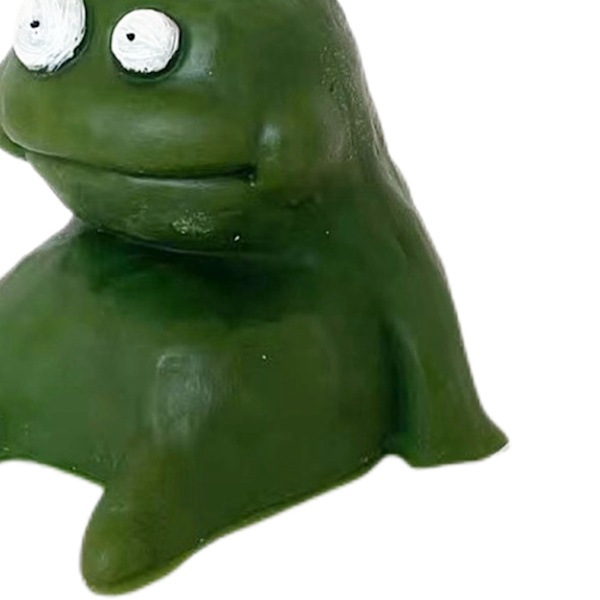 Lermän formad ljus Cartoon doftande ljus Roliga fula söta ljus Souvenirer Fet grön