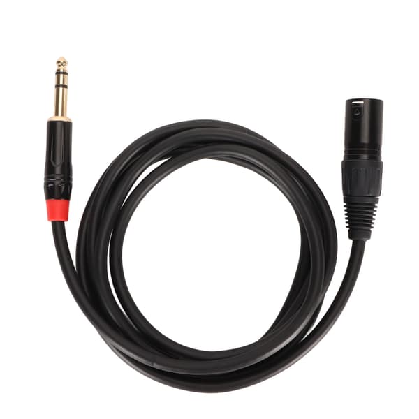 XLR Hane till TRS Kabel 1/4in Balanserad 6.35mm Ljud för Elgitarr Stämapparat Mikrofon 2 meter