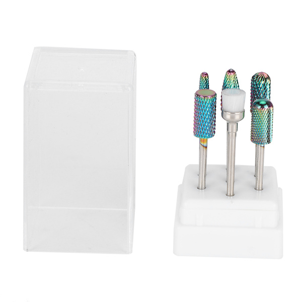 Tungstenlegering neglboremaskinsett Gel Polish Fjerning Neglekunst Polering Slipeskive (#07)