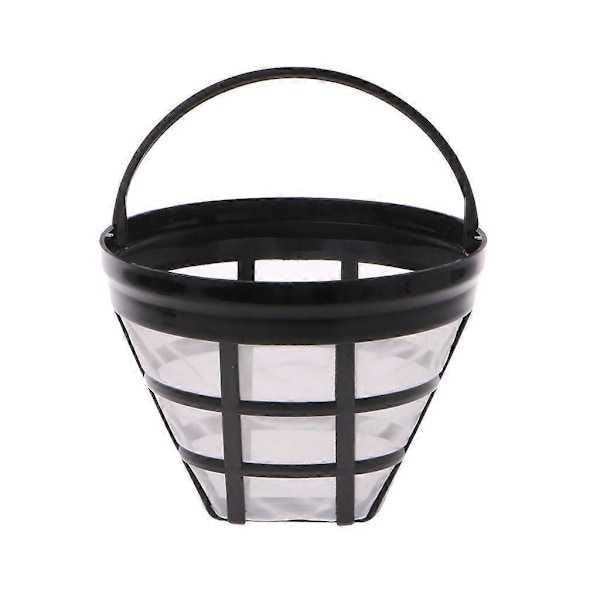 Mesh Sieve, Rostfritt stål + Nylon nät Ersättningskaffefilter Återanvändbar Påfyllningsbar Korg Kopp Stil Bryggverktyg