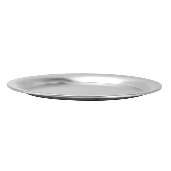 Liten oval matskål i rustfritt stål, multifunksjonell frukt- og snacksskål til kjøkkenbruk