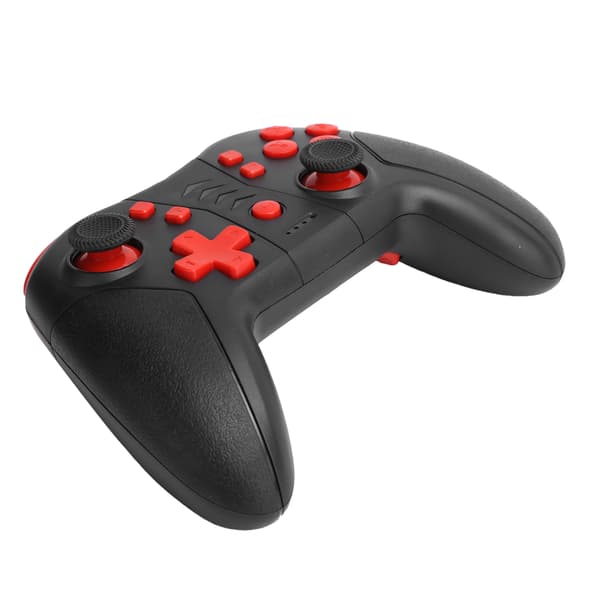 Bluetooth Gamepad Programmerbar Spillkontroller 3-trinns Vibrasjonsjustering Passer for Switch Pro Svart