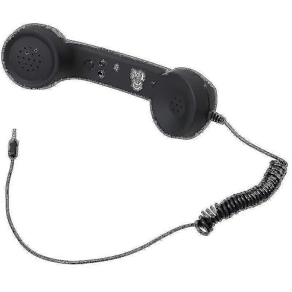 3,5 mm Retro Mobiltelefon Mottagare Telefonlur Med Mikrofon - Högkvalitativt Ljud Lila