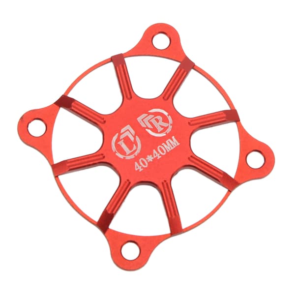 RC Kylfläktskydd 40x40mm Aluminiumlegering Skyddande Tillbehörsdel för Motor Röd