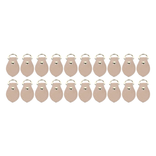 20 uppsättningar D-ringar i läder för handväska D-ringar i äkta läder. Tillbehör för att tillverka handväskor för läder Crossbody-väska Craft Beige