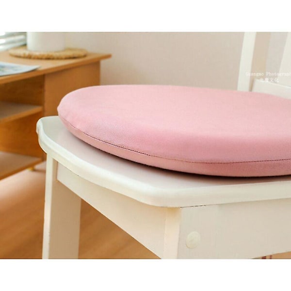 Rund pute 3030 tykk 4CM supermyk rosa minneskum stolpute
