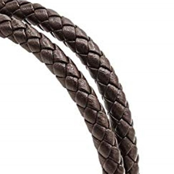 Mænds Ægte Læder Wrap Armbånd med Magnetisk Rustfrit Stål Spænde