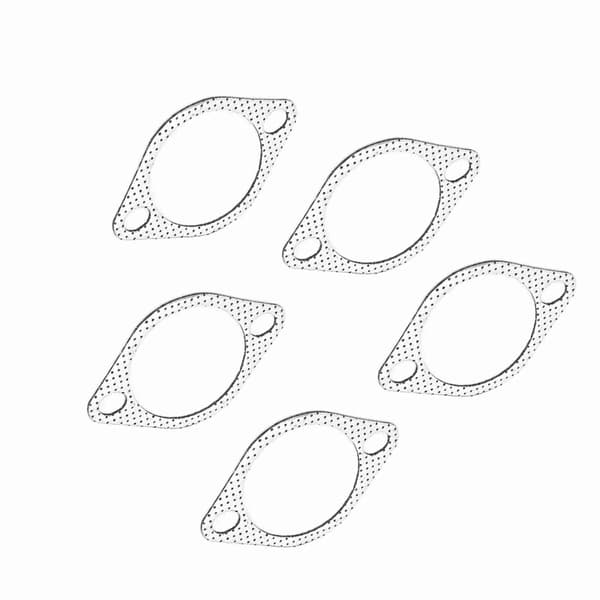 5 stk 3' keramisk eksosrør metallpakning med forsterket ring 3 tommer 76 mm downpipe